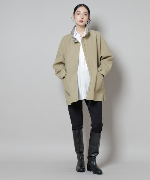 NANO universe（ナノユニバース）の「ピンタックポンチスリムパンツ（その他パンツ・レディース・ブラック/ネイビー・S/M）」の11枚目の写真