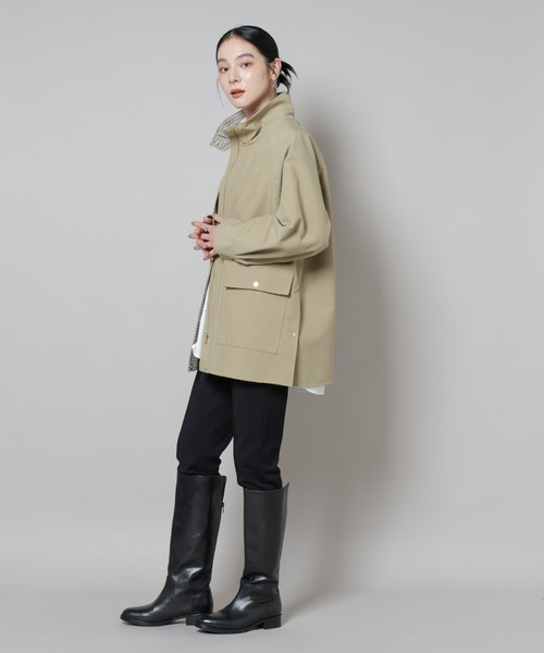 NANO universe（ナノユニバース）の「ピンタックポンチスリムパンツ（その他パンツ・レディース・ブラック/ネイビー・S/M）」の12枚目の写真