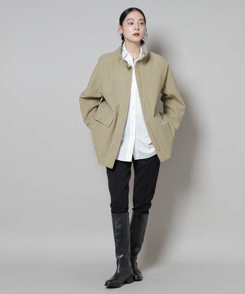 NANO universe（ナノユニバース）の「ピンタックポンチスリムパンツ（その他パンツ・レディース・ブラック/ネイビー・S/M）」の10枚目の写真