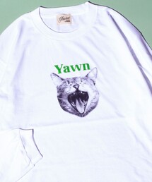 GLOSTER | 【人気シリーズ】【DOG&CAT】犬猫プリント クルーネックロンT(Tシャツ/カットソー)