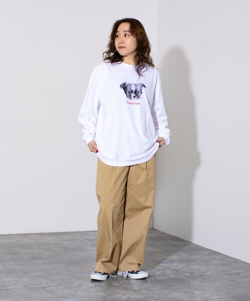 GLOSTER(グロスター)の「【人気シリーズ】【DOG&CAT】犬猫プリント クルーネックロンT(Tシャツ/カットソー・メンズ・ホワイト系その他5/ホワイト系その他/ホワイト系その他3/ホワイト系その他6/ホワイト系その他2/ホワイト系その他4・S/M/L)」の19枚目の写真