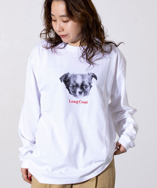 GLOSTER(グロスター)の「【人気シリーズ】【DOG&CAT】犬猫プリント クルーネックロンT(Tシャツ/カットソー・メンズ・ホワイト系その他5/ホワイト系その他/ホワイト系その他3/ホワイト系その他6/ホワイト系その他2/ホワイト系その他4・S/M/L)」の22枚目の写真