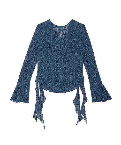 UND 2WAY CUT LACE FRILL TOP（Tシャツ/カットソー）｜Ameri（アメリ