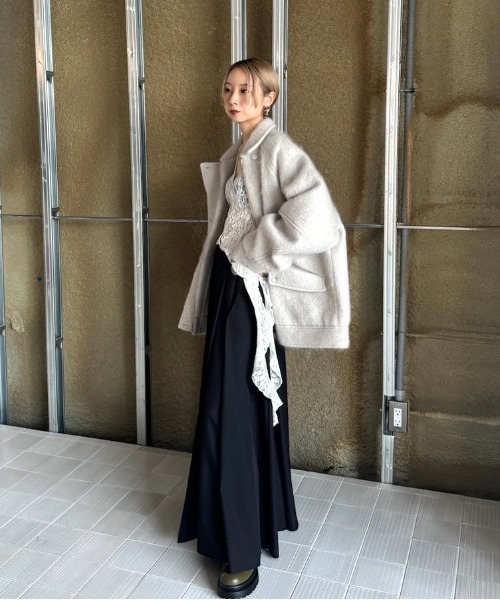 UND 2WAY CUT LACE FRILL TOP（Tシャツ/カットソー）｜Ameri（アメリ