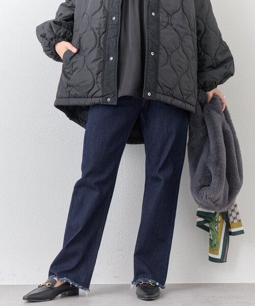 un dix cors(アンディコール)の「《美シルエット》ハイパーストレッチブーツカットデニム(デニムパンツ・レディース・インディゴブルー・0/1)」の1枚目の写真