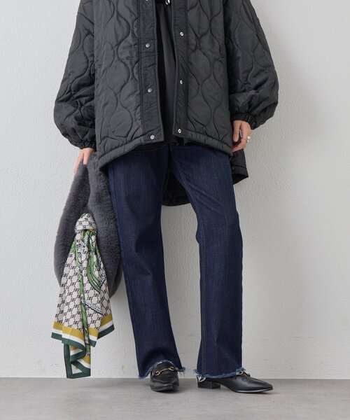 un dix cors(アンディコール)の「《美シルエット》ハイパーストレッチブーツカットデニム(デニムパンツ・レディース・インディゴブルー・0/1)」の2枚目の写真