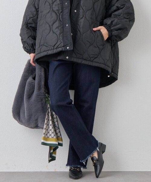 un dix cors(アンディコール)の「《美シルエット》ハイパーストレッチブーツカットデニム(デニムパンツ・レディース・インディゴブルー・0/1)」の3枚目の写真