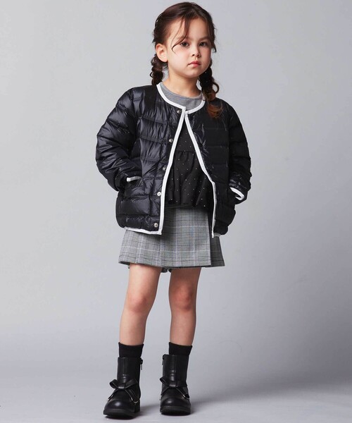 BeBe(ベベ)の「【お揃い】エトワールシャイニードットドッキングプルオーバー(スウェット・キッズ・グレー・110cm/100cm/130cm/150cm/140cm/120cm)」の14枚目の写真