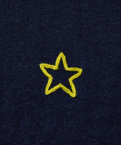 BEARDSLEY（ビアズリー）の「《CITRUS》星柄刺繍ストール（ストール/ショール・レディース・ネイビー・FREE）」の6枚目の写真