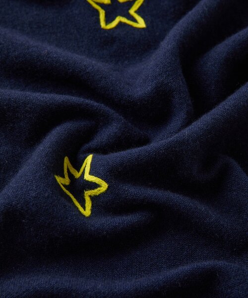 BEARDSLEY（ビアズリー）の「《CITRUS》星柄刺繍ストール（ストール/ショール・レディース・ネイビー・FREE）」の8枚目の写真