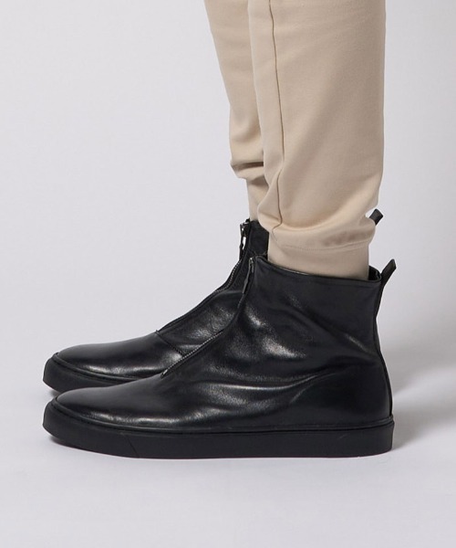 wjk（ダヴルジェイケイ）の「mko13193- front zip bootie ジップブーツ(8993 bt50h)（ブーツ・メンズ・グレー系その他/ブラック・40/42/44）」の3枚目の写真