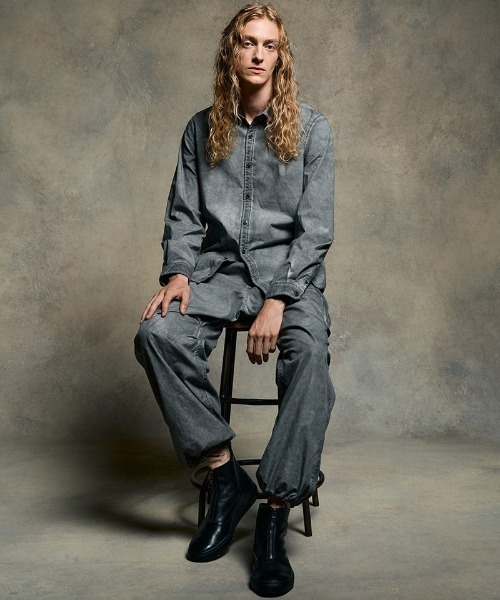 wjk（ダヴルジェイケイ）の「mko13193- front zip bootie ジップブーツ(8993 bt50h)（ブーツ・メンズ・グレー系その他/ブラック・40/42/44）」の5枚目の写真