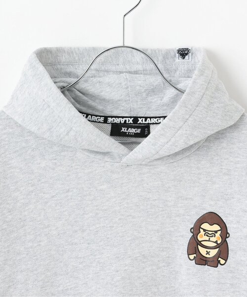 XLARGE KIDS(エクストララージキッズ)の「【人気商品再入荷】【直営店で取り扱い無し】ファニーゴリラパーカー(パーカー・キッズ・ブラック/トップグレー・110cm/120cm/130cm/140cm/90cm/100cm)」の4枚目の写真