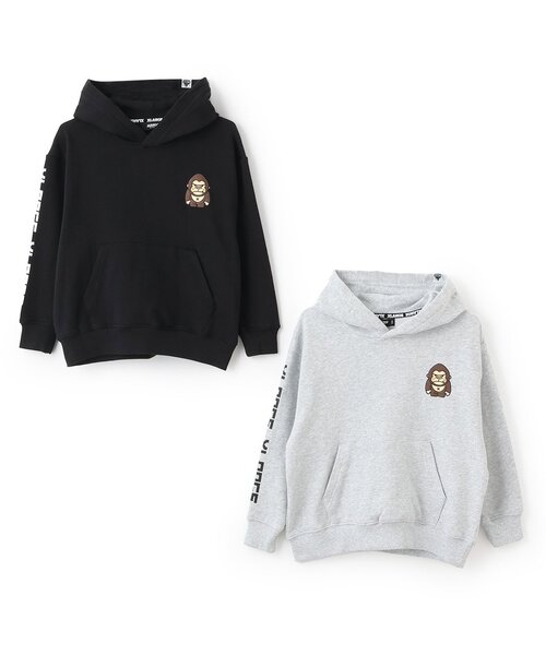 XLARGE KIDS(エクストララージキッズ)の「【人気商品再入荷】【直営店で取り扱い無し】ファニーゴリラパーカー(パーカー・キッズ・ブラック/トップグレー・110cm/120cm/130cm/140cm/90cm/100cm)」の11枚目の写真