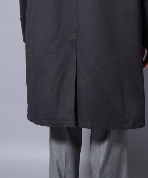 NANO universe（ナノユニバース）の「微起毛バルカラーコート（ステンカラーコート・メンズ・ブラック/ベージュ/ネイビー・S/M/L）」の4枚目の写真