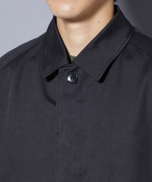 NANO universe（ナノユニバース）の「微起毛バルカラーコート（ステンカラーコート・メンズ・ブラック/ベージュ/ネイビー・S/M/L）」の5枚目の写真