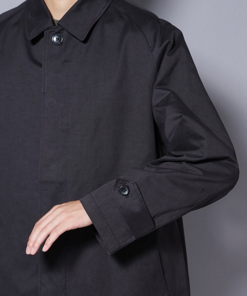 NANO universe（ナノユニバース）の「微起毛バルカラーコート（ステンカラーコート・メンズ・ブラック/ベージュ/ネイビー・S/M/L）」の6枚目の写真