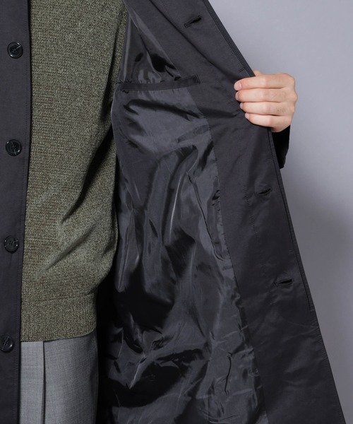 NANO universe（ナノユニバース）の「微起毛バルカラーコート（ステンカラーコート・メンズ・ブラック/ベージュ/ネイビー・S/M/L）」の8枚目の写真