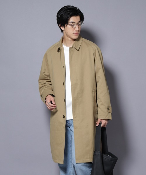 NANO universe（ナノユニバース）の「微起毛バルカラーコート（ステンカラーコート・メンズ・ブラック/ベージュ/ネイビー・S/M/L）」の22枚目の写真