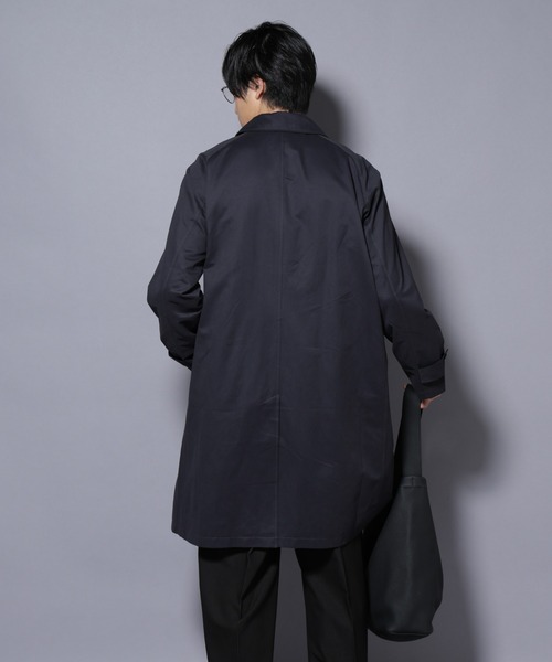 NANO universe（ナノユニバース）の「微起毛バルカラーコート（ステンカラーコート・メンズ・ブラック/ベージュ/ネイビー・S/M/L）」の11枚目の写真