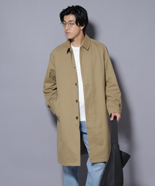 セール】微起毛バルカラーコート（ステンカラーコート）｜NANO