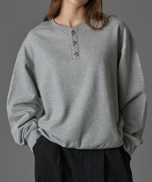 専用【未使用級】HYS'S BANDANA柄 ヘンリーネックスウェット 未使用級】HYS´S BANDANA柄 ヘンリーネックスウェット