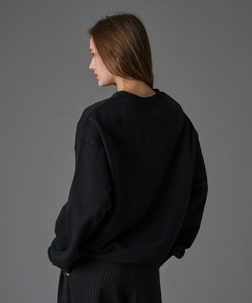 ONCILY(オンシェリー)の「SILVER BUTTON HENRY NECK SWEAT / シルバーボタンヘンリーネックスウェット(スウェット・メンズ・ネイビー/ブラック/杢グレー・LARGE/SMALL/MEDIUM)」の18枚目の写真