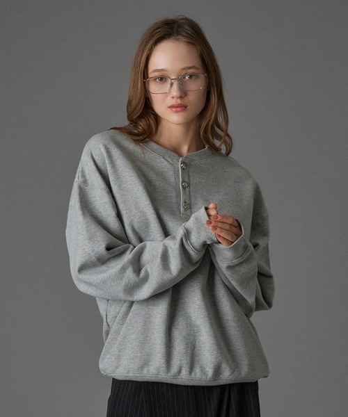 専用【未使用級】HYS'S BANDANA柄 ヘンリーネックスウェット 未使用級】HYS´S BANDANA柄 ヘンリーネックスウェット