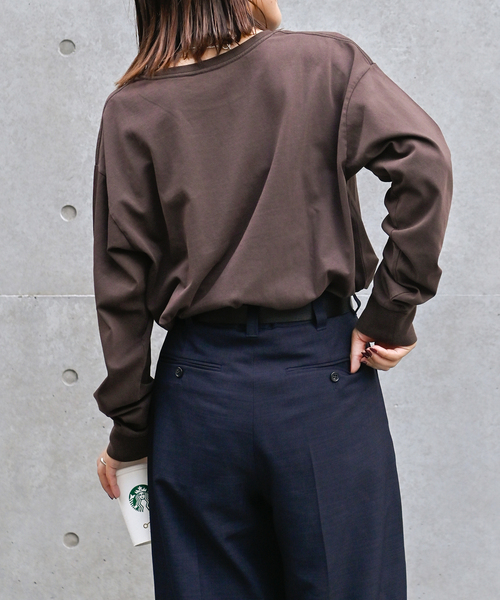 OUTDOOR PRODUCTS(アウトドアプロダクツ)の「SCREEN STARS ex ピグメントロンT(Tシャツ/カットソー・レディース・ブラウン・FREE)」の11枚目の写真