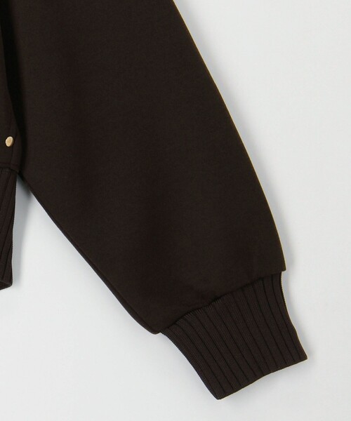 MICO COULIER（ミコクリエ）の「《セットアップ対応》軽量ボンディングパーカー（パーカー・レディース・ブラック/グレイッシュベージュ/ブラウン・38）」の8枚目の写真