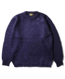 モヘアニット」に該当するブルー・ネイビー/青色系のファッション通販