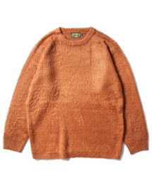 UNIVERD72 モヘアタッチクルーネックセーター