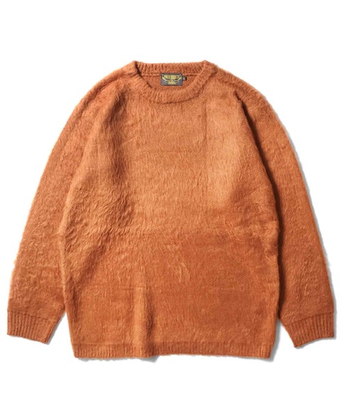 Beautiful Harmony（ビューティフルハーモニー）の「UNIVERD72 モヘアタッチクルーネックセーター（ニット/セーター・メンズ・ネイビー/マルーン/グリーン/ブラウン/オフホワイト/ブラック・MEDIUM/LARGE/X-LARGE/XX-LARGE）」の3枚目の写真