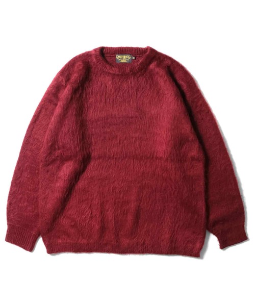 Beautiful Harmony（ビューティフルハーモニー）の「UNIVERD72 モヘアタッチクルーネックセーター（ニット/セーター・メンズ・ネイビー/マルーン/グリーン/ブラウン/オフホワイト/ブラック・MEDIUM/LARGE/X-LARGE/XX-LARGE）」の6枚目の写真