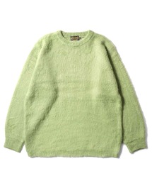 UNIVERD72 モヘアタッチクルーネックセーター