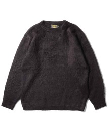 UNIVERD72 モヘアタッチクルーネックセーター