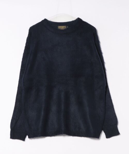 Beautiful Harmony（ビューティフルハーモニー）の「UNIVERD72 モヘアタッチクルーネックセーター（ニット/セーター・メンズ・ネイビー/マルーン/グリーン/ブラウン/オフホワイト/ブラック・MEDIUM/LARGE/X-LARGE/XX-LARGE）」の14枚目の写真