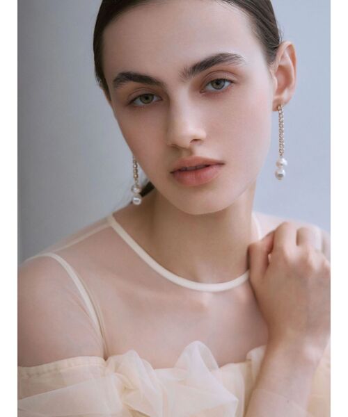 LAGUNAMOON(ラグナムーン)の「LADYボリュームチュールジャガードドレス(ドレス・レディース・イエロー/ミント/ブラック・SMALL/MEDIUM)」の16枚目の写真