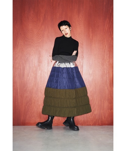 スカート OMMO PADDING A LINE SK OMMO ONLINE STORE / PADDING A LINE SK