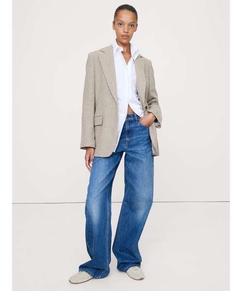 Banana Republic(バナナリパブリック)の「ボーイフレンド イタリアン フランネル ブレザー(テーラードジャケット・レディース・ブラウン・S/M/XS/L)」の7枚目の写真