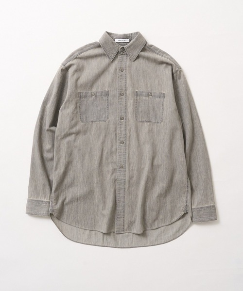 AMERICAN HOLIC(アメリカンホリック)の「US NAVY風ミリタリーデニムシャツ(シャツ/ブラウス・レディース・ライトインディゴブルー/グレー・L/M)」の22枚目の写真