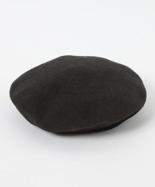 Heather(ヘザー)の「【POLO BCS(ポロ・ビーシーエス)】Beret 602801(ハンチング/ベレー帽・レディース・ブラック/グレー・ONE SIZE)」の6枚目の写真