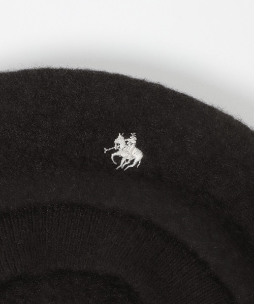Heather(ヘザー)の「【POLO BCS(ポロ・ビーシーエス)】Beret 602801(ハンチング/ベレー帽・レディース・ブラック/グレー・ONE SIZE)」の12枚目の写真