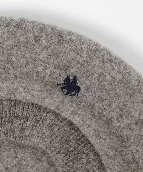 Heather(ヘザー)の「【POLO BCS(ポロ・ビーシーエス)】Beret 602801(ハンチング/ベレー帽・レディース・ブラック/グレー・ONE SIZE)」の13枚目の写真