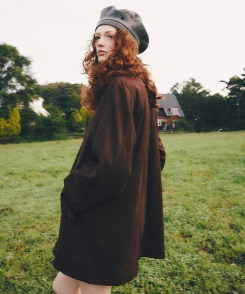 Heather(ヘザー)の「【POLO BCS(ポロ・ビーシーエス)】Beret 602801(ハンチング/ベレー帽・レディース・ブラック/グレー・ONE SIZE)」の3枚目の写真