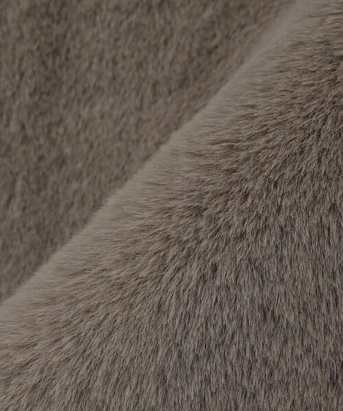 Risley(リズレー)の「Risley/リズレー/ラビットファー風ベスト(その他アウター・レディース・ベージュ/グレー・F)」の5枚目の写真