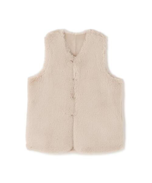 Risley(リズレー)の「Risley/リズレー/ラビットファー風ベスト(その他アウター・レディース・ベージュ/グレー・F)」の16枚目の写真