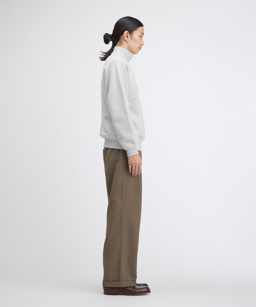 FRONT 11201(フロントワンワントゥーオーワン)の「Half Zip Sweatshirt/ Made in Japan(スウェット・メンズ・グレー・M/S/XL/L)」の7枚目の写真