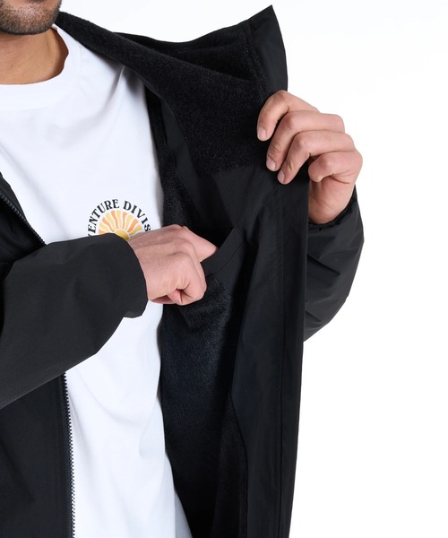 BILLABONG（ビラボン）の「BILLABONG メンズ 【A/DIV.】THERMO MESH セットアップジャケット 【2025年秋冬モデル】 @autumn /ビラボンセットアップ対応ロゴテープナイロンジップアップパーカー・フーディー（パーカー・メンズ・ブラック系その他/ブラック・LARGE/X-LARGE/MEDIUM）」の3枚目の写真