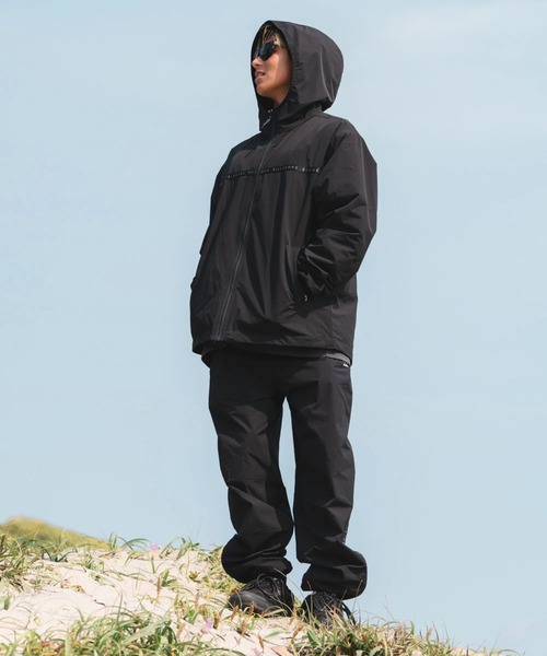 BILLABONG（ビラボン）の「BILLABONG メンズ 【A/DIV.】THERMO MESH セットアップジャケット 【2025年秋冬モデル】 @autumn /ビラボンセットアップ対応ロゴテープナイロンジップアップパーカー・フーディー（パーカー・メンズ・ブラック系その他/ブラック・LARGE/X-LARGE/MEDIUM）」の5枚目の写真